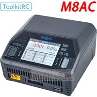 ToolkitRC M8AC Smart Lipo Battery Charger Discharger AC 200W DC 600W 20A for 1-8S LiHV Lipo Battery PD 65W FPV Model Parts Car