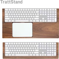 Walnut Solid Wooden Tray Palm Rest 2 in 1 Stand For Apple Magic Keyboard Magic Trackpad 2520 1535 A3119 A3120 Wrist Support Pad