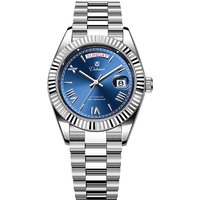 Reloj Hombre Business Style Men Mechanical Wristwatch 41MM Luxury Stainless Steel Automatic Watch For Men Relogios