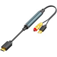 [NEW A09R!】 RCA To Optical Audio Converter Cable 5.1 Channel -SPDIF Compatible HDTV RCA Port Soundbar Connection 1.5M