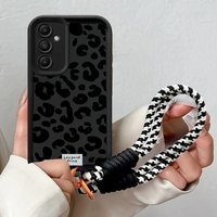 Leopard Print Hang Wrist Strap Case For Huawei Honor X7D X9D X8C X6B X7B X8B X9B X9A X8A X7A X6A X8 400 200 Pro 90 Magic 7 Lite
