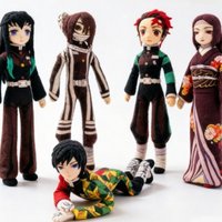 Demon Slayer Action Figures Built-in Wire Mesh Variable Shape Kimetsu No Yaiba Collectible Dolls Decor Toy