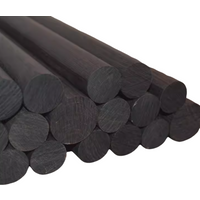 Length:500/400mm Diameter:40/35/30mm African black wood round stick DIY carved handmade wood with round wooden sticks