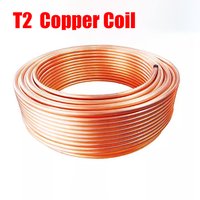 1Meter Soft Copper Tube Coil Outer Diameter 99.9% Pure Copper Wire Tube Air Conditioning Cooling Tube