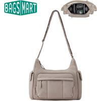 BAGSMART 2 in 1 Camera Sling Bag for Photographer Everyday Shoulder Crossbody Bag with Pockets Digital Camera Case for DSLR