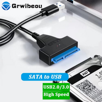 New Sata to USB 3.0 2.0 Cable 6Gbps Support 2.5 Inches External HDD SSD Hard Drive Adapter Cable Computer Connector Converter