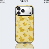 Yellow Ducklings Phone Case for Magnetic Phone Case for IPhone 17 16 15 14 13 Pro Max Plus Single Double-layer Tough Case