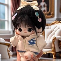 20cm Kawaii Plush Toys Human Doll Figure Decor Soft Stuffed Dress Up Cute Cotton Baby Doll Collection Kid Girl Birthday