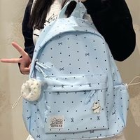 New Large Capacity Bow Backpack Ultra-light Breathable Girls Backpack Nylon Students Bookbags