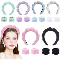 3Pcs Set Washing and Hair Accessories for Women Washing and Bathing Cloud Sponge Hair Bands Makeup and Makeup Removal Headbands