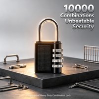 4-Digit Zinc Alloy Combination Padlock Anti-Theft Weatherproof for Luggage Outdoor Gym And Door Security