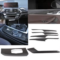 Für BMW X3 X3M G01 X4 X4M G02 2018-2022 Real Carbon Fiber Auto Center Konsole Shift Tür Panel auto Innen Abdeckung Kit Set Trim