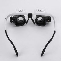 Telescopic Magnifier Glasses Loupe Mini Pocket Coin Stamps Jewelry Magnifier with LED Light Observation Magnifying Eyewear