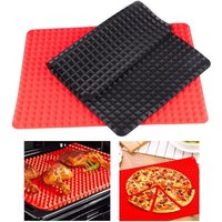 Non-Stick Baking Mat Oven Grill Tray Liner Reusable Heat-Resistant Pyramid Cooking Mat for Fat-Free Roasting and Grilling