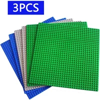 3PCS Classic Base Plates Blocks 32x32 32x16 Dots ABS Plastic Building BasePlates Bricks Assembly City Road MOC Friends City Toys