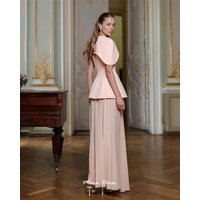 Mina Customized Pink Elegant Chic Woman Evening Dress Slit Luxurious Women's Evening Dresses for Special Occasions Party Wedding