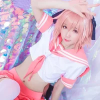 New Fate Apocrypha Rider Astolfo Cosplay for Men JK School Uniform Sailor Suit Women Outfit Anime Halloween Costume