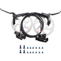 AliExpress NONE TESNO Ebike 2 Piston Hydraulic Disc Brake Set Electric Control Front Rear Caliper 160mm Rotor 850mm-1700mm Oil System