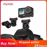 Flymile Magnetic Quick Release Mount,For DJI Osmo Action 6 Accessories,Gimbal Adapter,with Cold Shoe & 1/4-inch Screw Interface