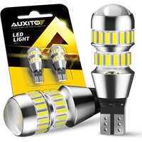 AUXITO 2Pcs T15 LED Bulb W16W LED Lamp Canbus No Error 4014 42-SMD 912 921 LED Lights 12V Car Backup Reverse Light 2000LM 6000K