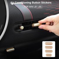 4pcs For Mini Cooper E SE J01 EV J05 Aceman Car Interior Air Conditioning Seat Adjustment Button Cover Trim Sticker Accessories