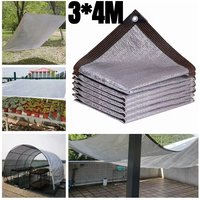 Thickened Aluminum Sunshade Net Heat Resistant UV Block with Grommets Reinforced Edges for Patio Garden Balcony Decorative Shade