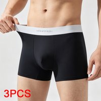 Underwear Men Fashion Ice Silk Boxers Man Boxer Shorts Short Pants and Shorts Men's Panties Set Underpants Briefs Male Square