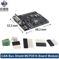MCP2515 CAN Bus Shield Board Module SUB-D Connector Standard UART IIC SPI LED Indicator Controller CAN DC 2.7-5.5V for Arduino