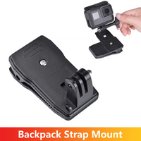 Backpack Strap Mount Clip Adapter Holder for GoPro Hero 13 12 11 10 9 8 Insta360 SJCAM AKASO DJI Osmo Action Camera Accessories