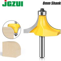 8mm Shank Corner Round Over Router Bit R15.9mm, 20.15mm, 25.2mm with Bearing Milling Cutter for Wood Woodworking Tool Tungsten