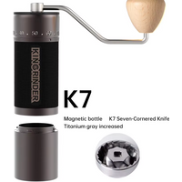 Kingrinder K2 K4 k7 K6 Aluminum Portable Coffee Grinder Manual Coffees Grinder High-end grinding core Burr Coffee Grinders 35g