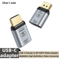 USB-C to DP/HDMI-compatible Adapter 4K60Hz Audio Video Converter for Mac Mobile TV Monitor USB C Female to HDMI/DP Male Adapter