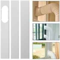 2/3 PCS Air Conditioner Adjustable Exhaust Hose Tube Connector Window Kit Slide Plate Wind Shield Adaptor