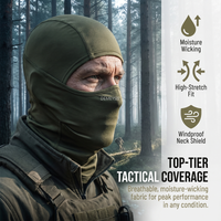 Tactical Balaclava with Inner Silicone Cover Airsoft Shooting Protective Mask Full Face Fishing Hiking Headgear Shooting Masks