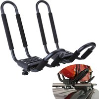 1 Pair Kayak Roof Rack for Car Top Roof Mount Carrier J Cross Bar Canoe Boat
