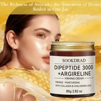 Dipeptide3000+Argireline Firming Cream, Collagen&HA, Moisturizing, Face/Neck, All Skin,80g/2.82oz