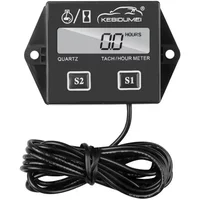 AliExpress kebidumei KEBIDUMEI Digital Engine Tach Tachometer Hour Meter with LCD Display For Motorcycle Motor Marine chainsaw pit bike Boat