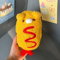 Cute Large Capacity Puppy Pen Case Puppy Embroidery Portable Pencil Case Zipper Closure Fried Shrimp Pen Bag School Office