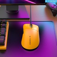E-YOOSO USB Wired Mouse Gaming Mouse with 6 Buttons, Macro Editing Support, Optical Gamer Mice Ergonomic for Computer Laptop PC