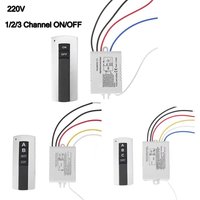 1 Way Intelligent ON/OFF 220V Digital Wall Lamp Wireless Crystal Lamp Home Transmitter Controller Control