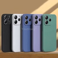 For Xiaomi Redmi Note 14 Case Liquid Silicone Plain TPU Redmi Note 14 Cover Anti-drop Phone Protect Redmi Note 14 Pro Plus Case