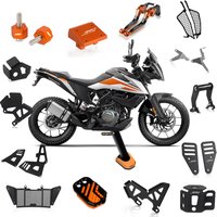 For 390 Adventure Accessories Radiator Guard Engine Guard Frame Headlight Protector Side Stand Heel guard Navigation Bracket