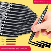 10pcs Permanent Markers Pens Waterproof Double Sided Colored Oily Ink Sketch Painting Art School Supplies Markers Pen Stationery