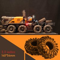 Super Large 140*54mm 2.2" Rubber Wheel Tires for 1:10 RC Rock Buggy Crawler Car Traxxas TRX4 Axial SCX10 90046
