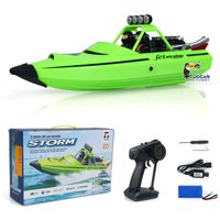 RC RTR Boat Lights Self Righting Jet Ship Toy 2.4G Radio control Racing Boat Outdoor Model Toy for Gift TH23966