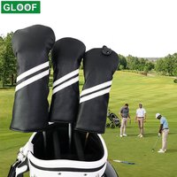 3pcs Golf Club Headcover Set,Golf Head Covers for 460cc Driver and 2 Fairway Woods,Equipped with Rotatable Adjustable Number