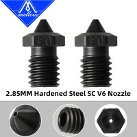 Mellow 1PCS Top Quality Sharp A2 Hardened Steel 2.85MM NF V6 Nozzles For Printing PEI PEEK Carbon Fiber Filament For E3D HOTEND