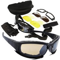 Tactical Hunting Shooting Sunglasses Tactical Goggles Outdoor Glasses Polarized Sports Hiking Sunglasses 4 Lenses