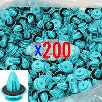Car Fastener Clip with Seal Ring Auto Body Push Retainer Pin Rivet Bumper Door Trim Panel Fastener Rivet Bumper Retainer Tool