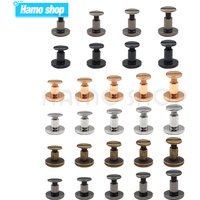 10Sets Metall Solide Schraube Nagel Niet Doppel Gebogenen Kopf Gürtel Strap Nieten Buch Schrauben Für Gepäck Leder Handwerk Kleidung/tasche/Schuhe